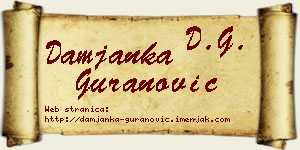 Damjanka Guranović vizit kartica